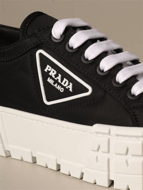 prada flat shoe|prada shoes sneakers women's.